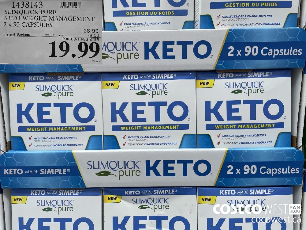 SlimQuick KETO WEIGHT MANAGEMENT, 90 Caps —