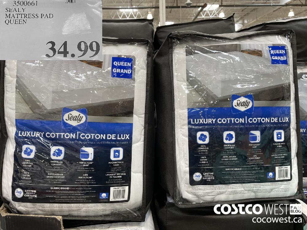 sealy mattress pad costco