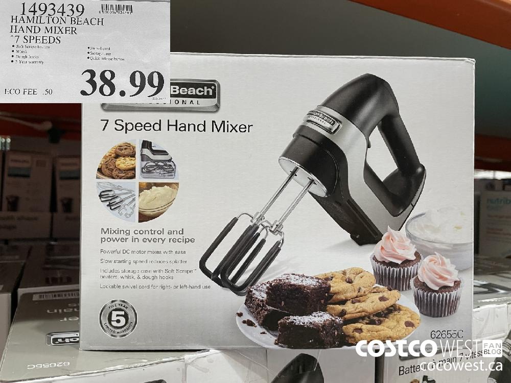 1493439 HAMILTON BEACH HAND MIXER 7 SPEEDS $38.99