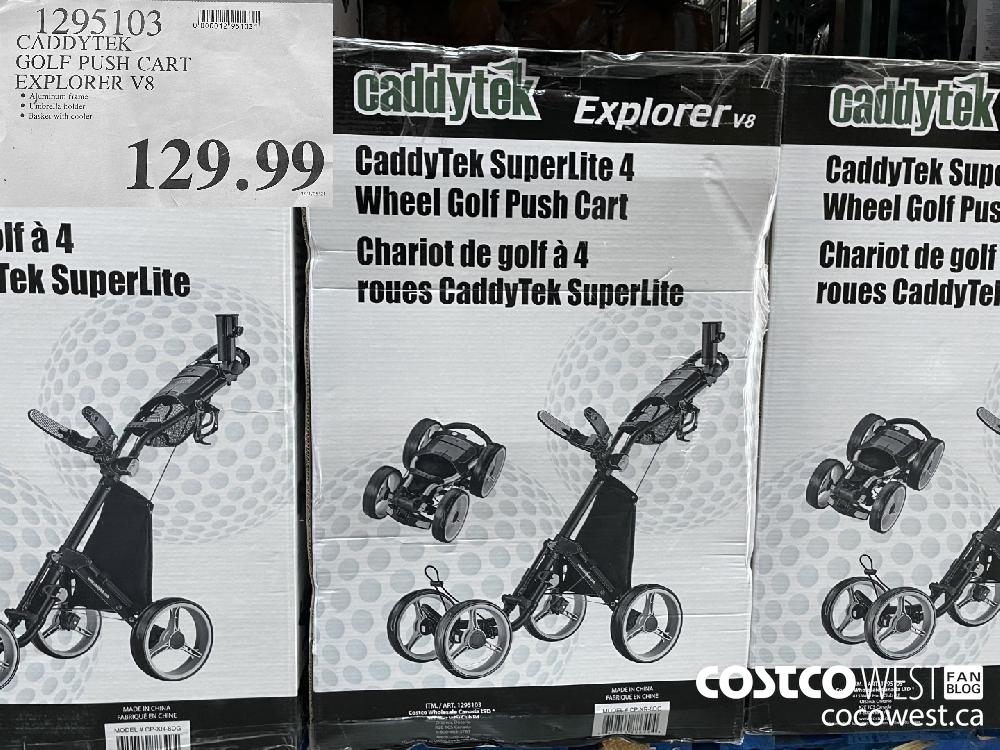 1295103 CADDYTEK GOLF PUSH CART EXPLORER V8 $129.99