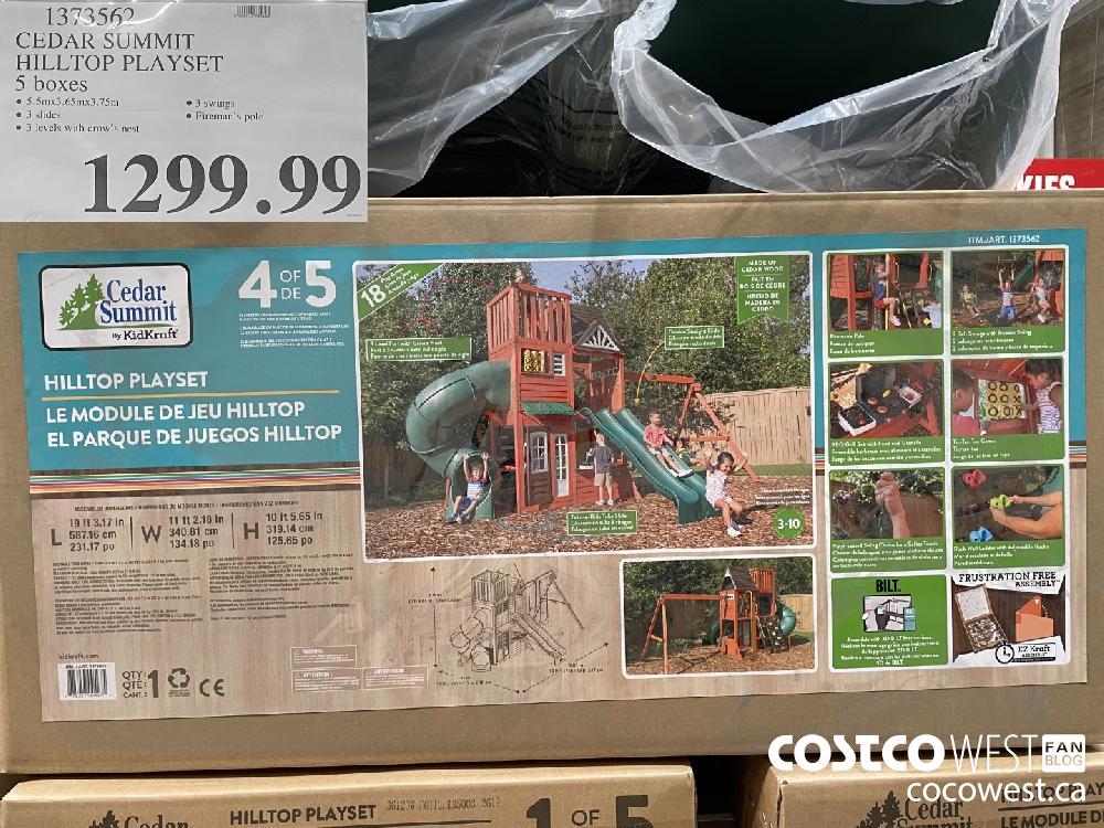 1373562 CEDAR SUMMIT HILLTOP PLAYSET 5 boxes $1299.99