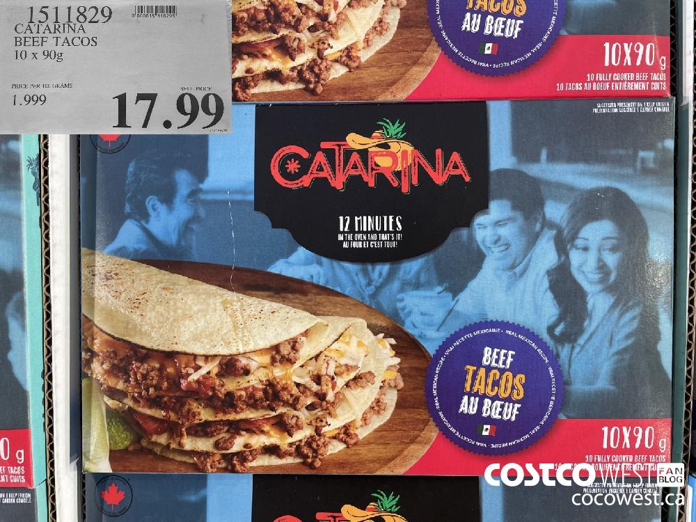 1511829 CATARINA BEEF TACOS 10 x 90g $7.99