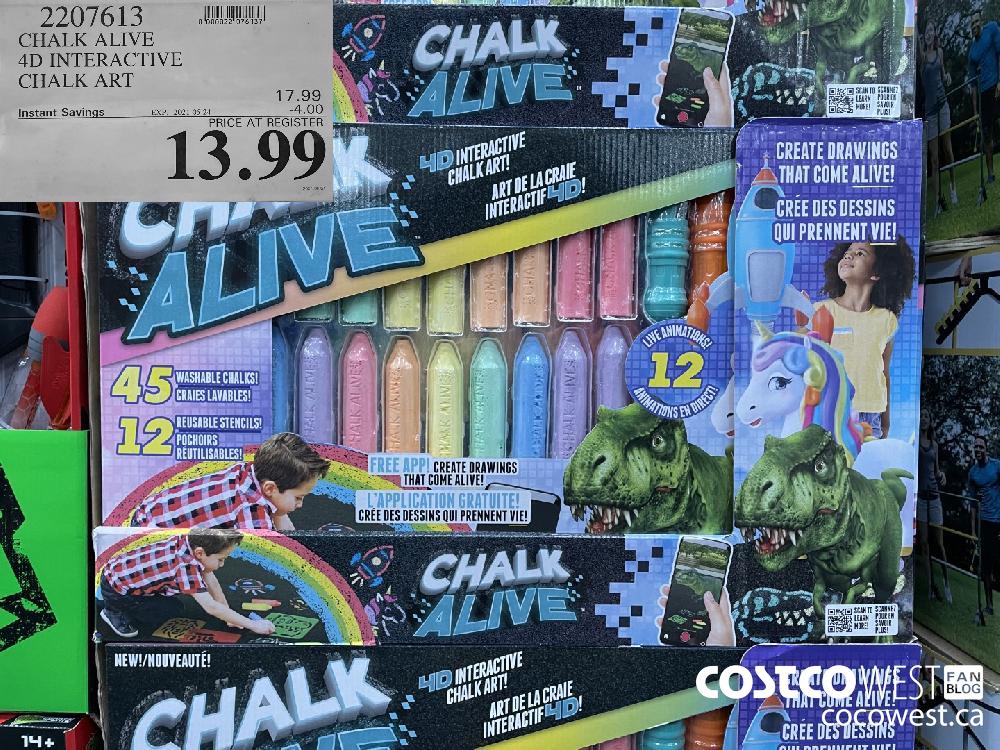 2207613 CHALK ALIVE 4D INTERACTIVE CHALK ART ($4.00 INSTANT SAVINGS EXPIRES ON 2021-05-24) $13.69