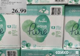 1504427PAMPERS AQUA PURE BABY WIPES 12 PACKS OF 56 $26.99