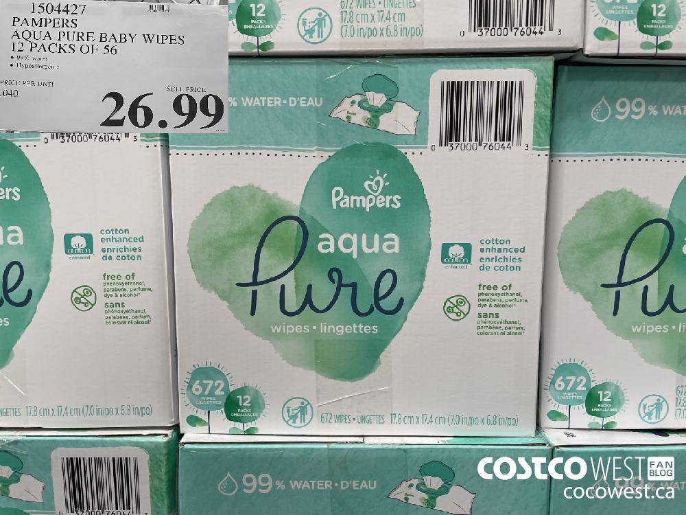 Pampers aqua store pure wipes costco