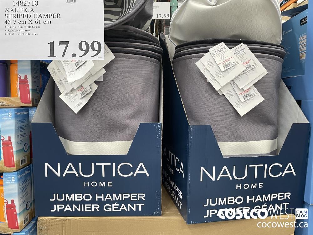 1482710 NAUTICA STRIPED HAMPER 45.7 cm X 61 cm $17.99