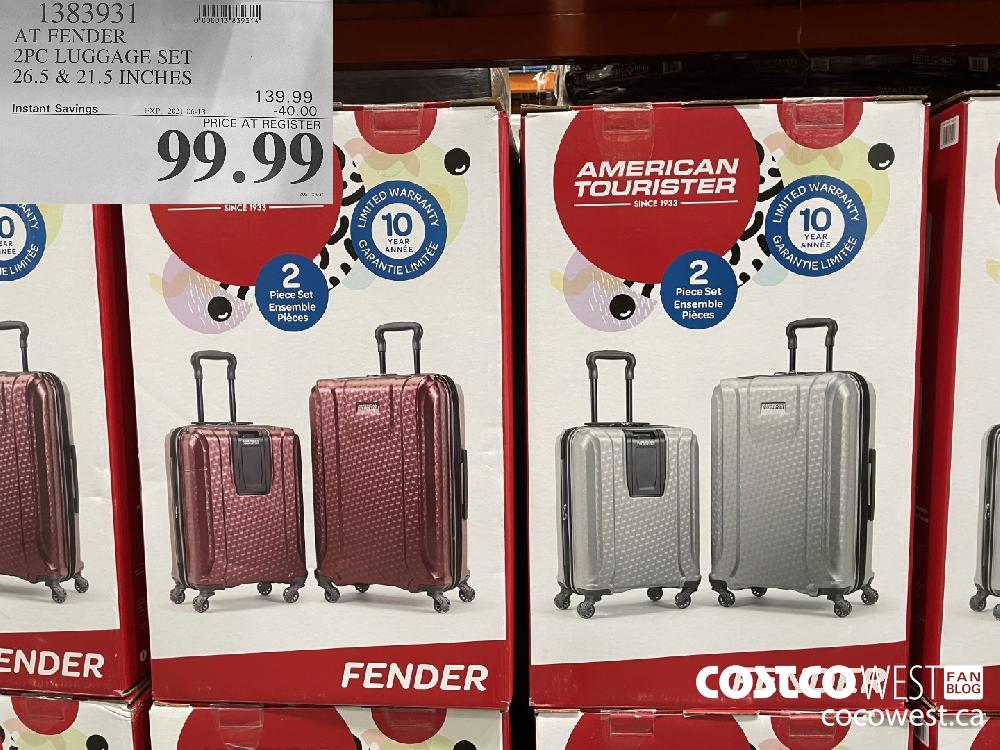 1383931 AT FENDER 2PC LUGGAGE SET 26.5 & 21.5 INCHES ($40.00 INSTANT SAVINGS EXPIRES ON 2021-06-13) $99.99