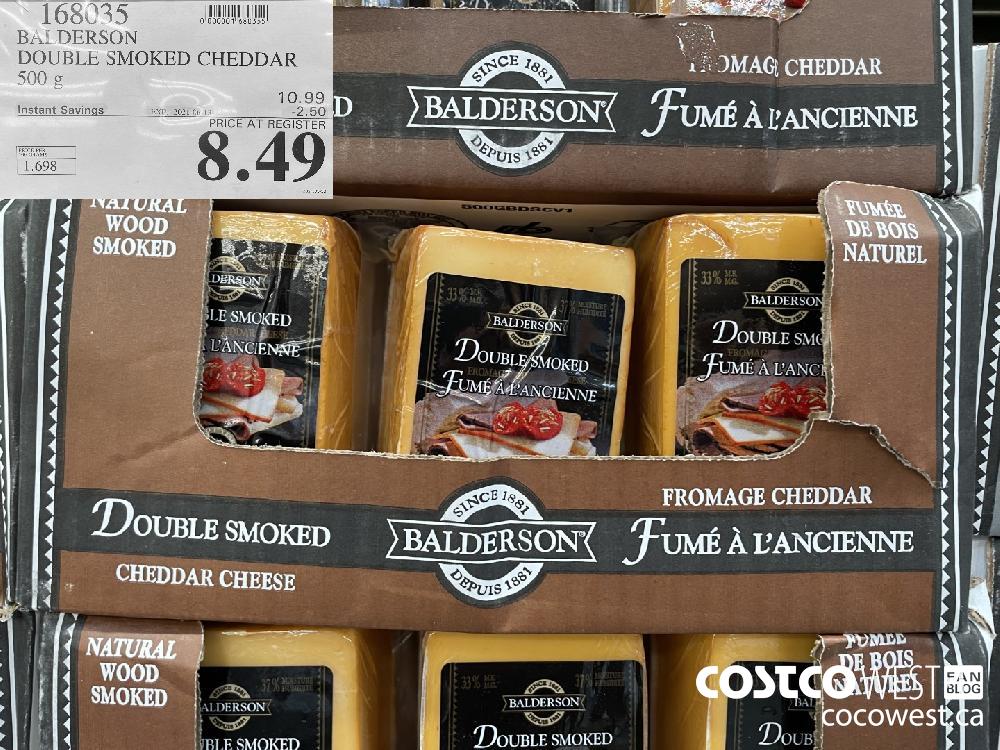 168035 BALDERSON DOUBLE SMOKED CHEDDAR 500 g ($2.50 INSTANT SAVINGS EXPIRES ON 2021-06-13) $8.49