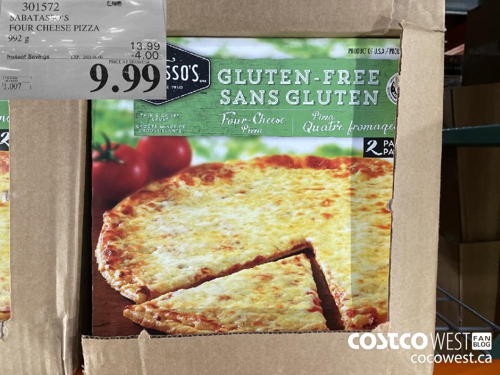 301572 SABATASSO'S FOUR CHEESE PIZZA 992 g ($4.00 INSTANT SAVINGS EXPIRES ON 2021-06-06) $9.99