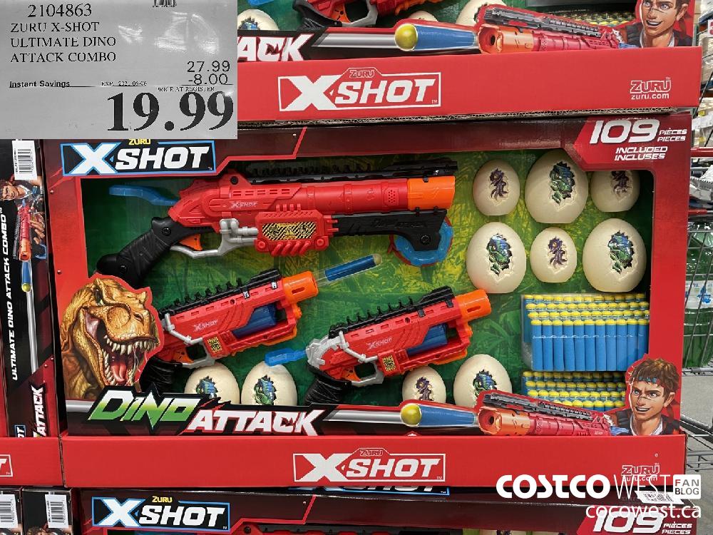 2104863 ZURU X-SHOT ULTIMATE DINO ATTACK COMBO ($8.00 INSTANT SAVINGS EXPIRES ON 2021-06-06) $19.99