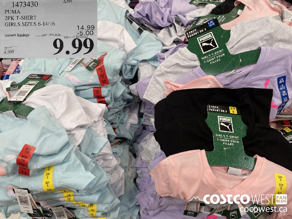 1473430 PUMA 2PK T-SHIRT GIRLS SIZES 6-14/16 ($5.00 INSTANT SAVINGS EXPIRES ON 2021-06-06) $9.99