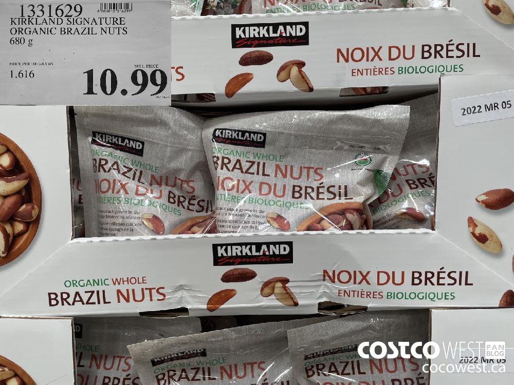 Kirkland Signature - Noix du Brésil entières biologiques, 680 g