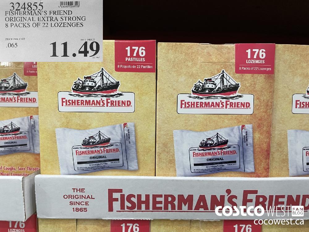324855 FISHERMAN'S FRIEND ORIGINAL EXTRA STRONG 8 PACKS OF 22 LOZENGES $11.49