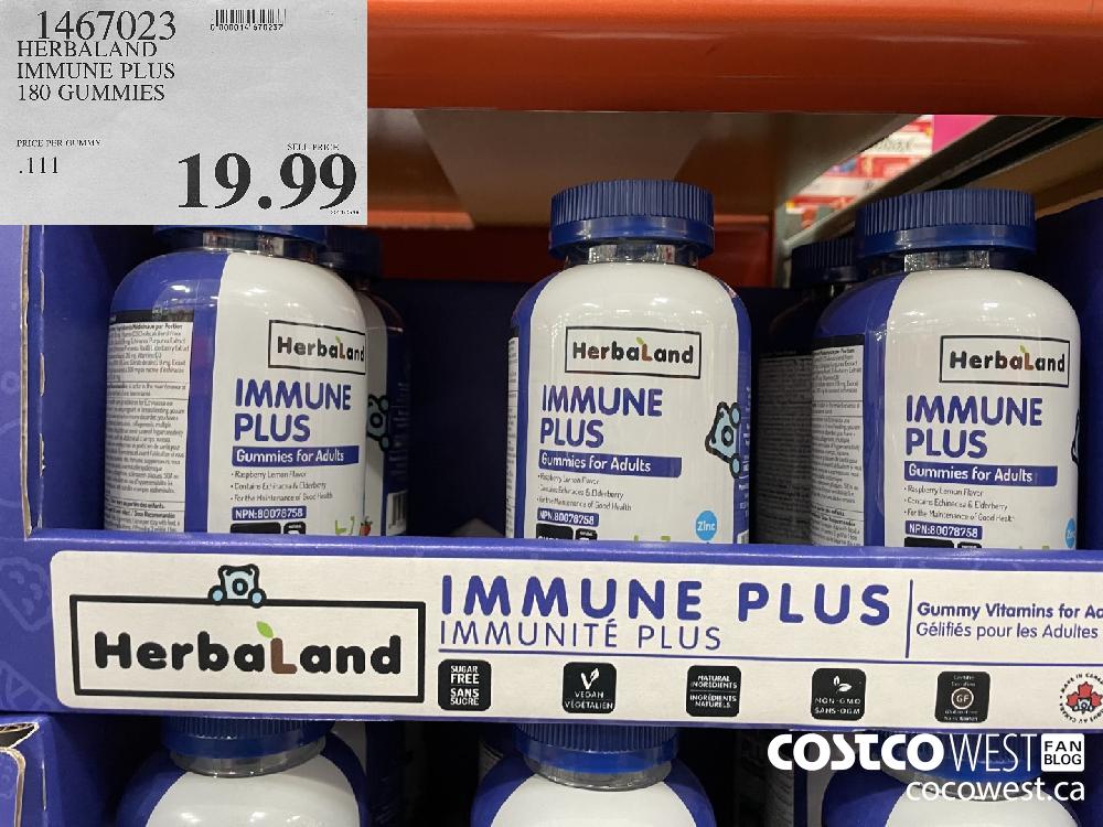 1467023 HERBALAND IMMUNE PLUS 180 GUMMIES $19.99