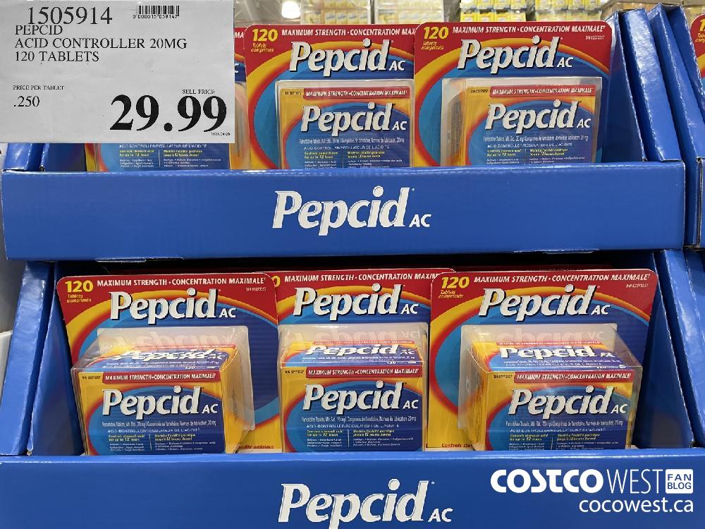 1505914 PEPCID ACID CONTROLLER 20MG 120 TABLETS $29.99