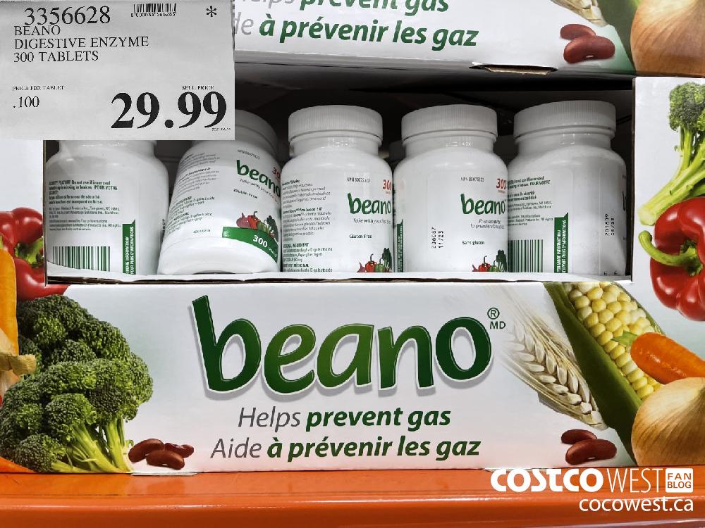 3356628 BEANO DIGESTIVE ENZYME 300 TABLETS $29.99