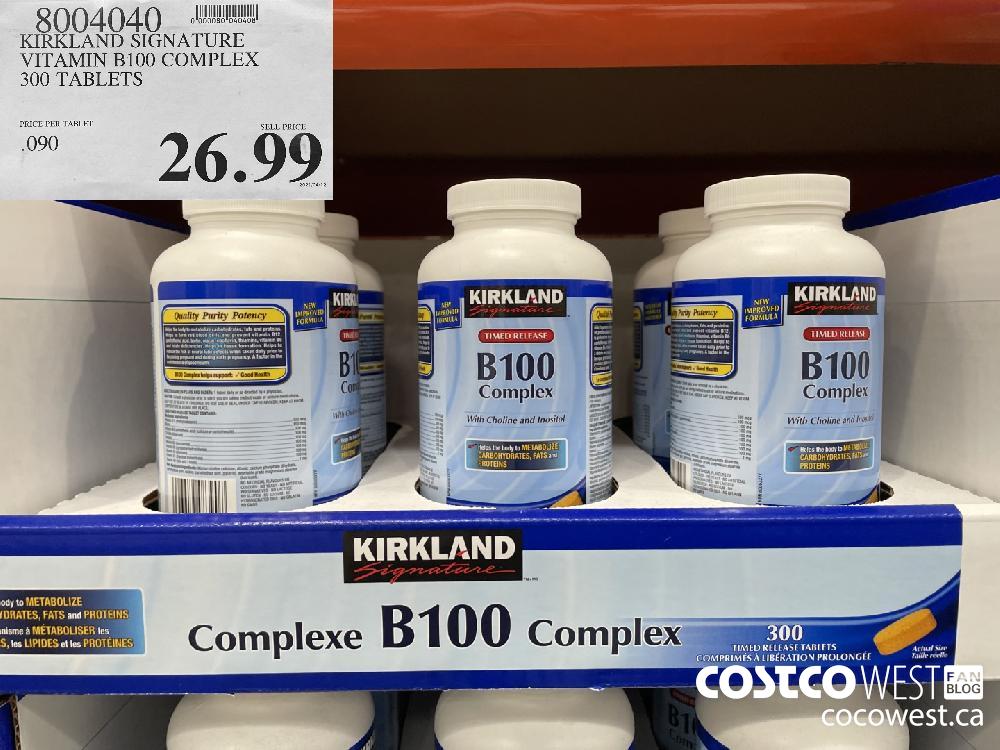 Kirkland Signature Timed Release B100 Complex, 300 Tablets