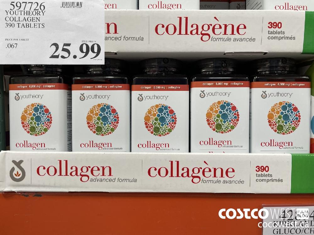 597726 YOUTHEORY COLLAGEN 390 TABLETS $25.99