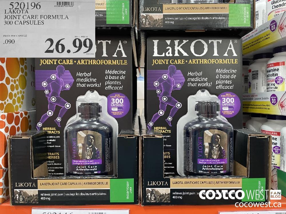 520196 LAKOTA JOINT CARE FORMULA 300 CAPSULES $26.99