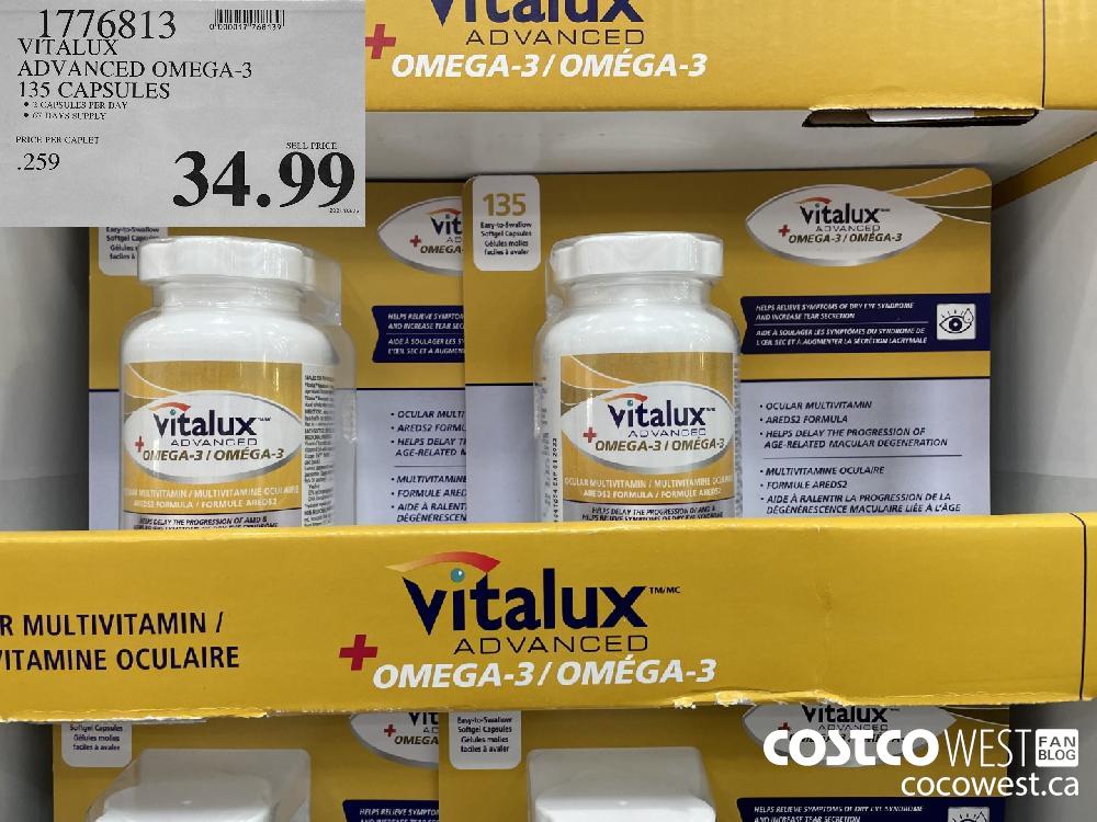 1776813 VITALUX ADVANCED OMEGA-3 135 CAPSULES $34.99