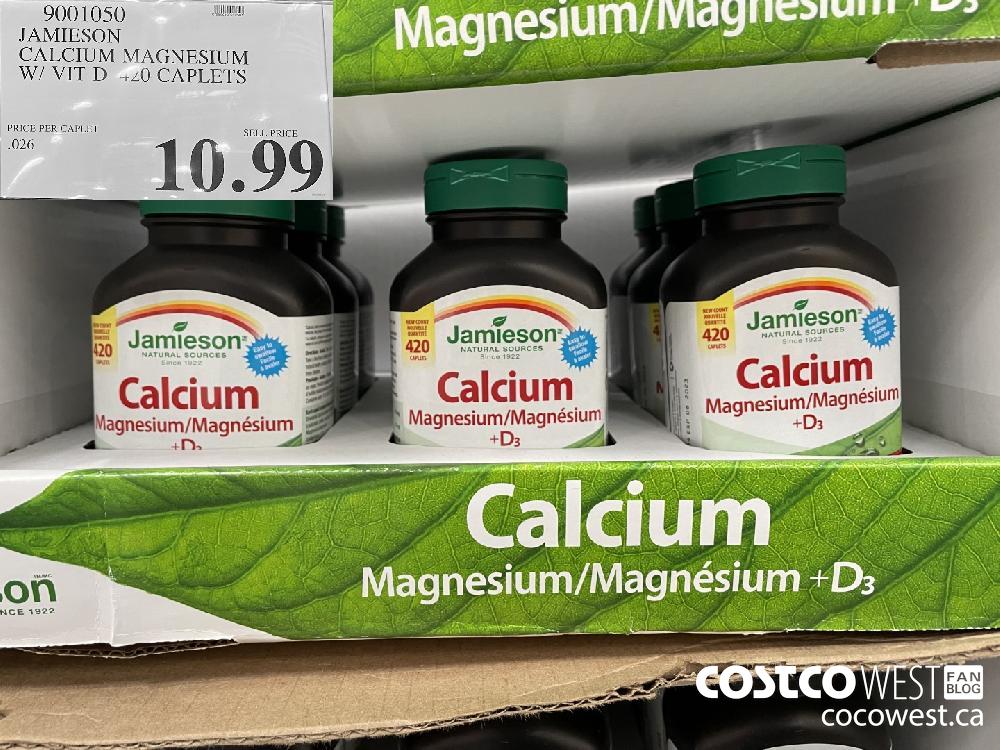 9001050 JAMIESON CALCIUM MAGNESIUM W/ VIT D 420 CAPLETS $19.99
