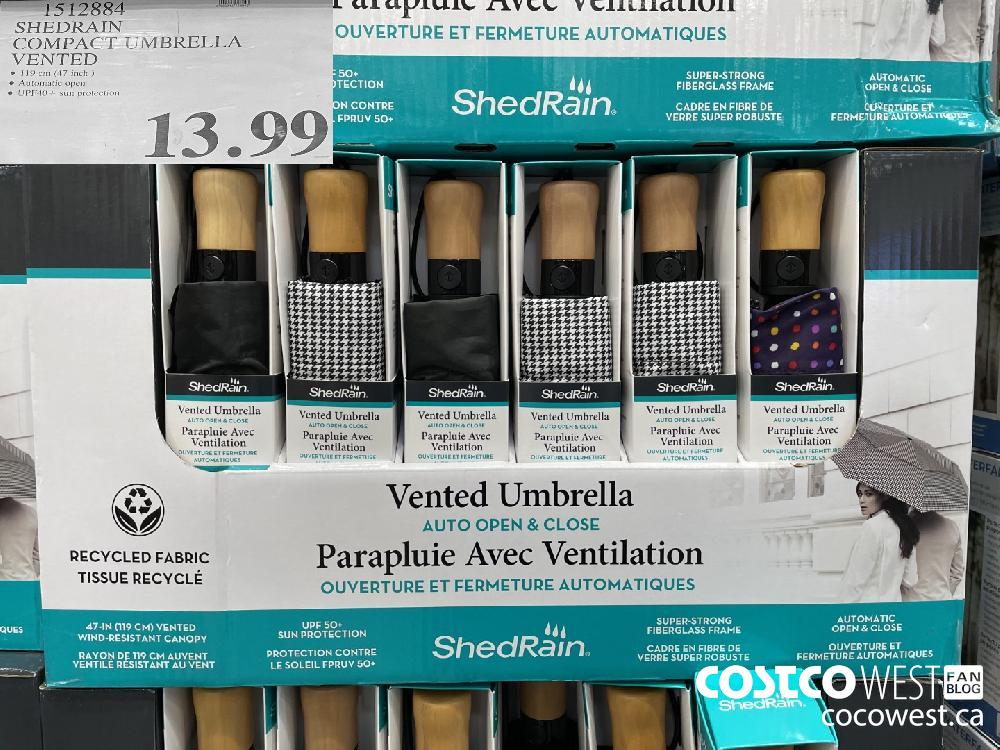1512884 SHEDRAIN COMPACT UMBRELLA VENTED $13.99