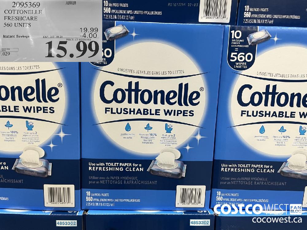 2095369 COTTONELLE FRESHCARE 560 UNITS ($4.00 INSTANT SAVINGS EXPIRES ON 2021-06-20) $15.99