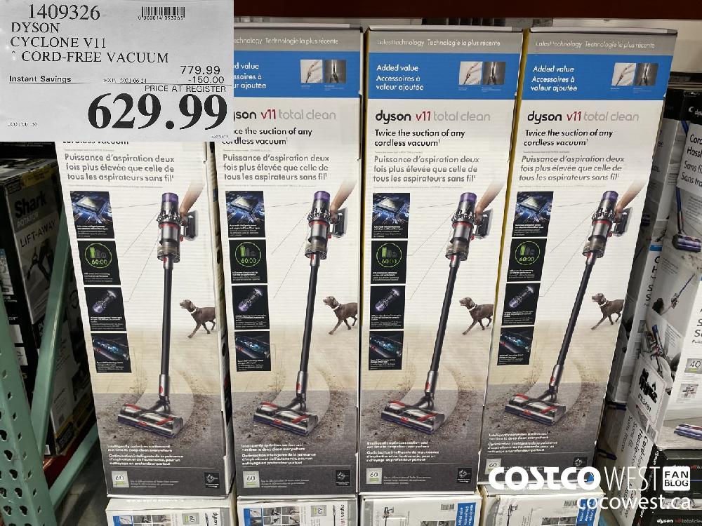 1409326 DYSON CYCLONE V11 CORD-FREE VACUUM ($150.00 INSTANT SAVINGS EXPIRES ON 2021-06-24) $629.99