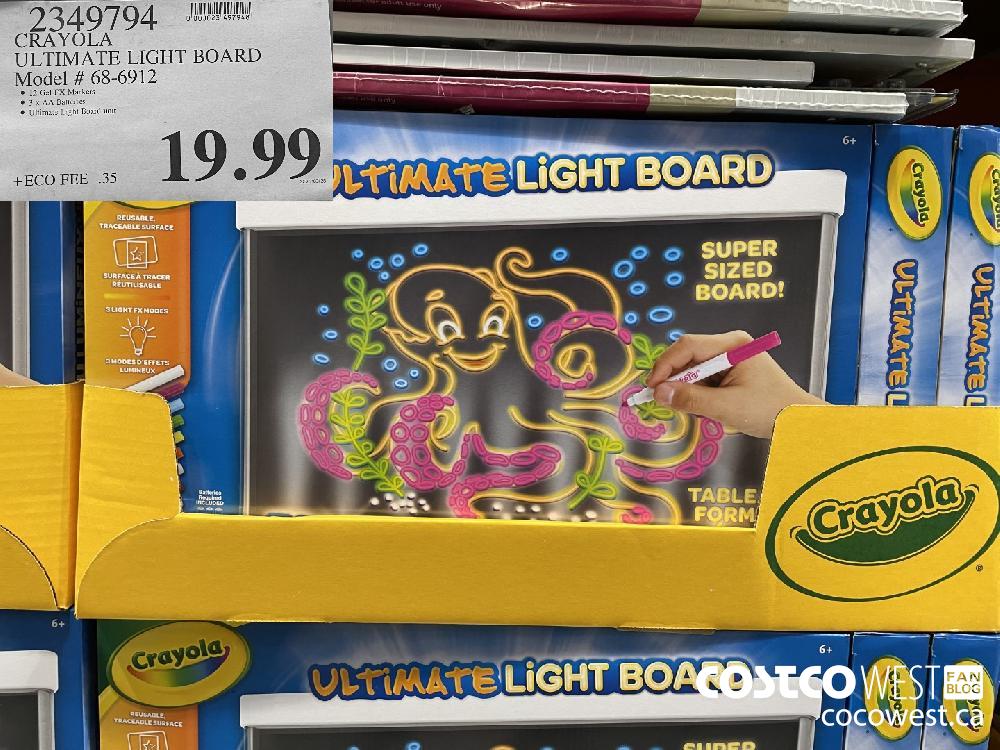 2349794 CRAYOLA ULTIMATE LIGHT BOARD Model # 68-6912 $19.99
