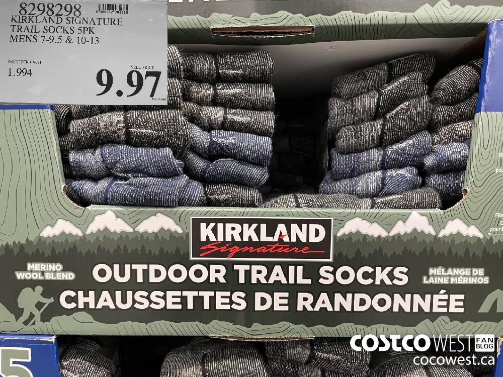 KIRKLAND SIGNATURE TRAIL SOCKS 4PK LADIES SIZES 6-10.5 at Costco