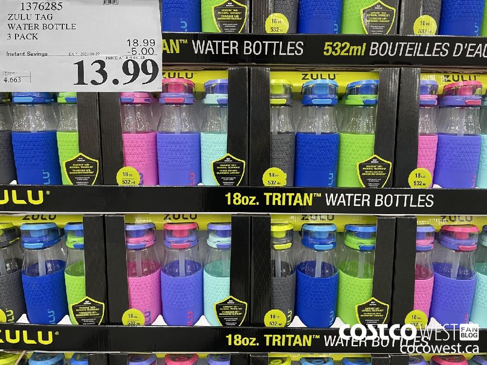Zulu 18oz Tag Tritan Water Bottle - Pink 1 ct