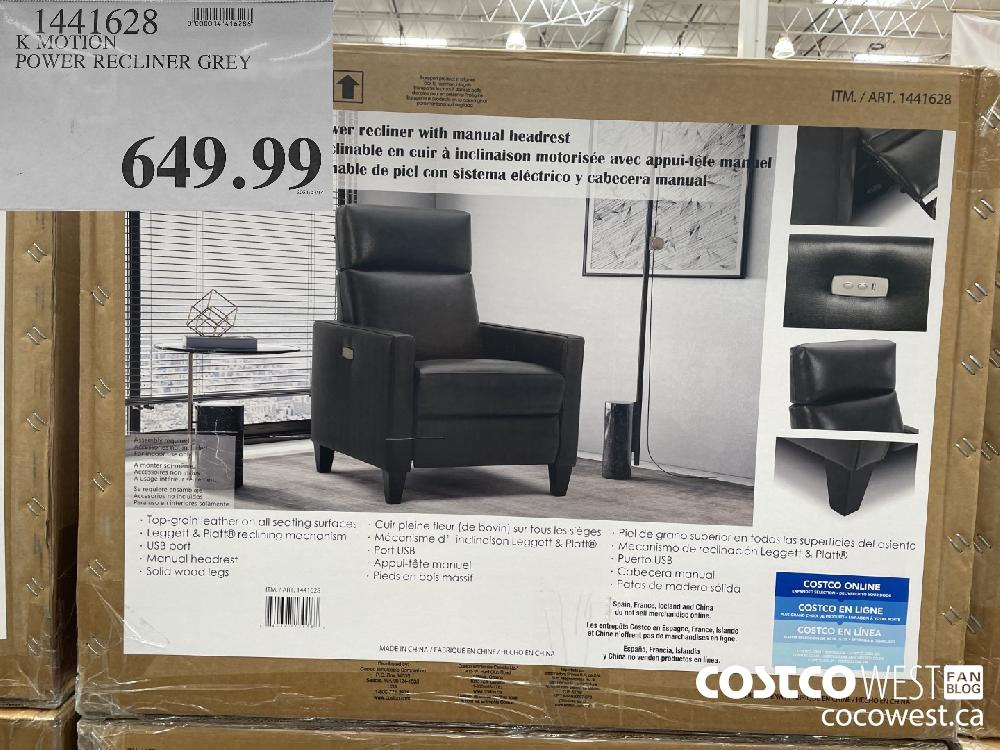 1441628 K MOTION POWER RECLINER GREY $649.99