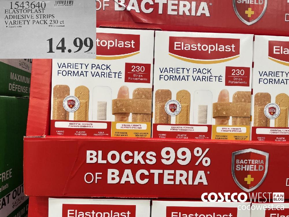 1543640 ELASTOPLAST ADHESIVE STRIPS VARIETY PACK 230 ct $14.99