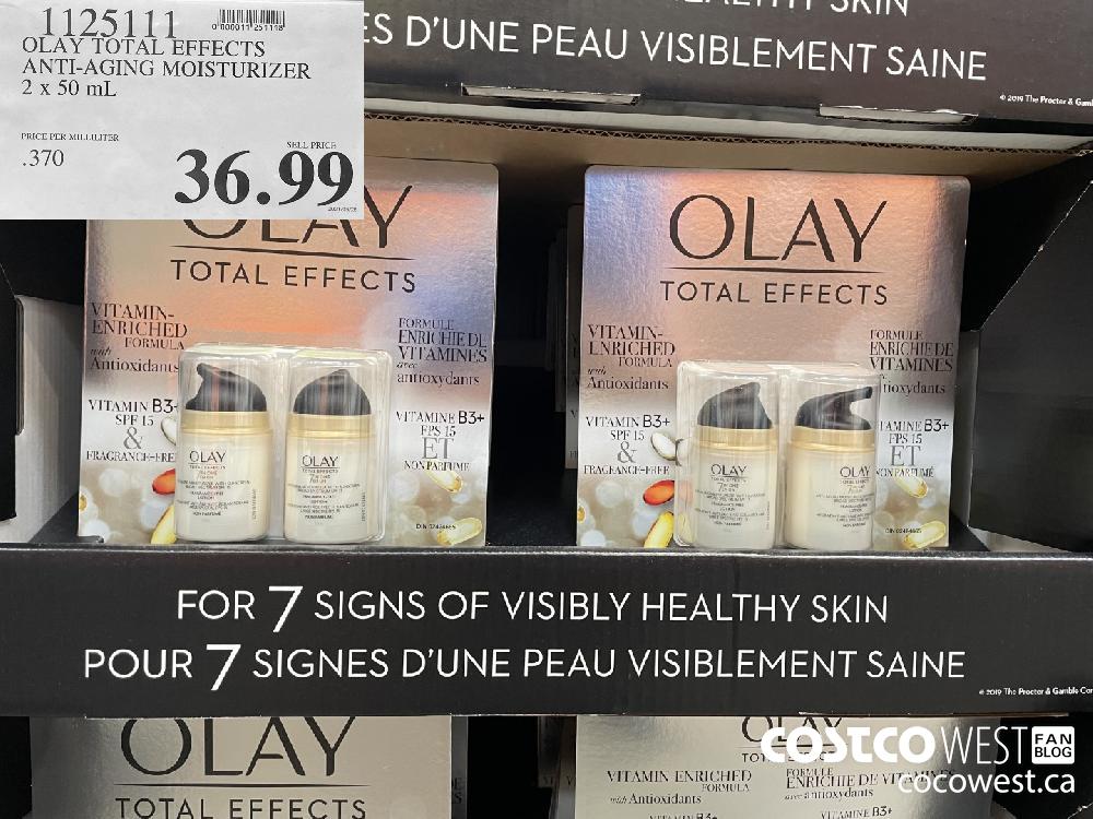 1125111 OLAY TOTAL EFFECTS ANTI-AGING MOISTURIZER 2 x 50 mL $36.99