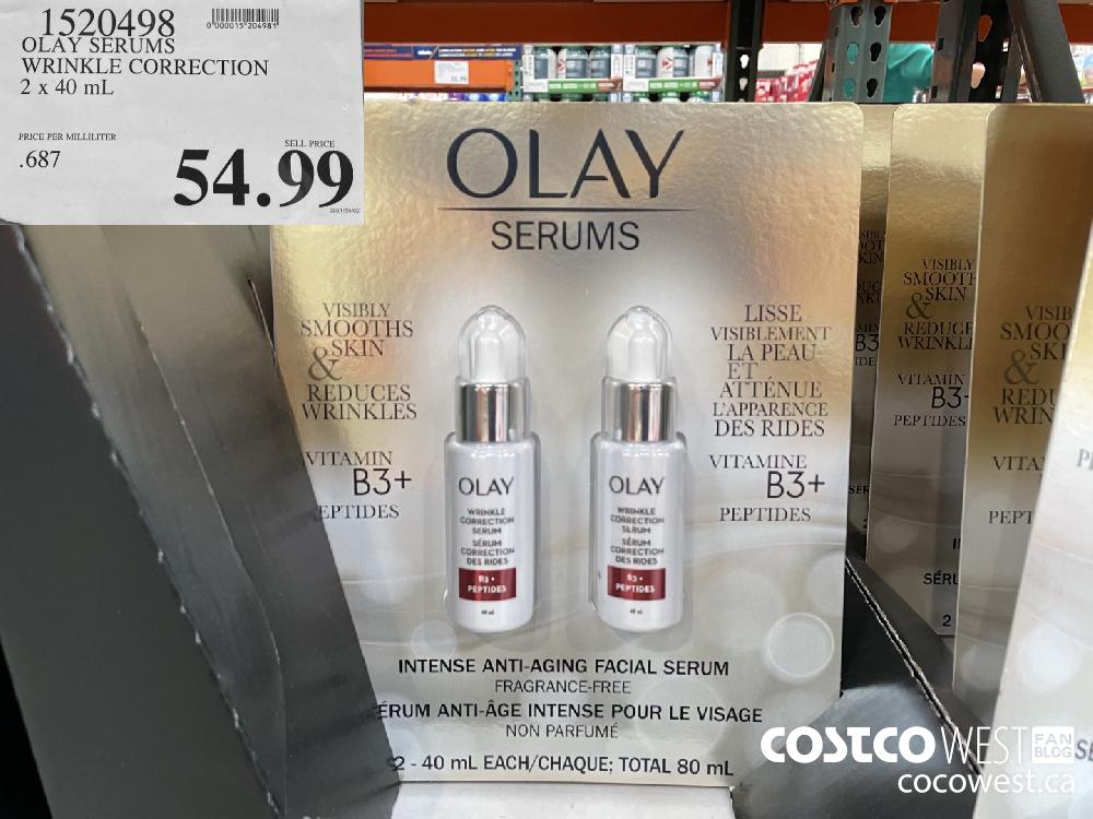 1520498 OLAY SERUMS WRINKLE CORRECTION 2 x 40 mL $54.99