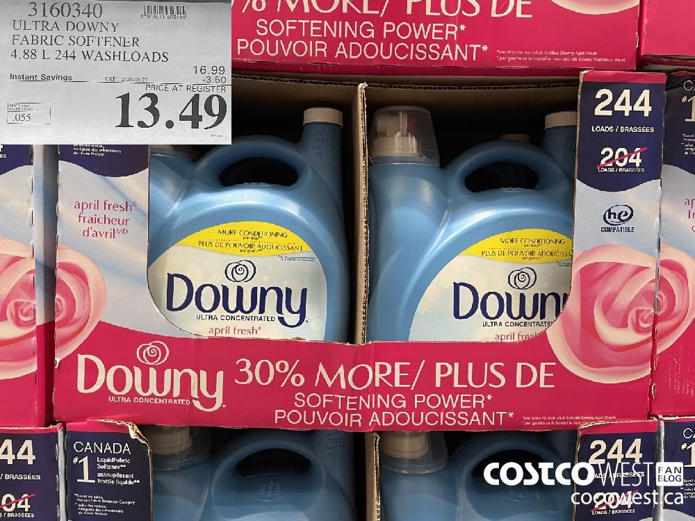 3160340 ULTRA DOWNY FABRIC SOFTENER 4.88 L 244 WASHLOADS ($3.50 INSTANT SAVINGS EXPIRES ON 2021-06-27) $13.49