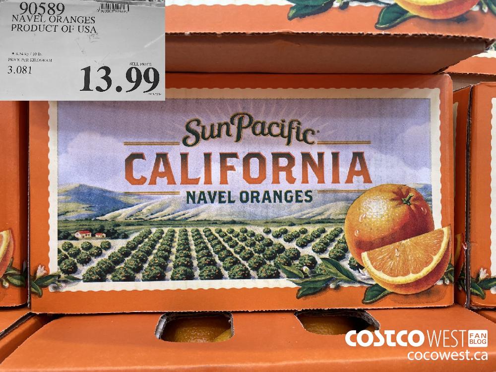 90589 NAVEL ORANGES PRODUCT OF USA $13.99