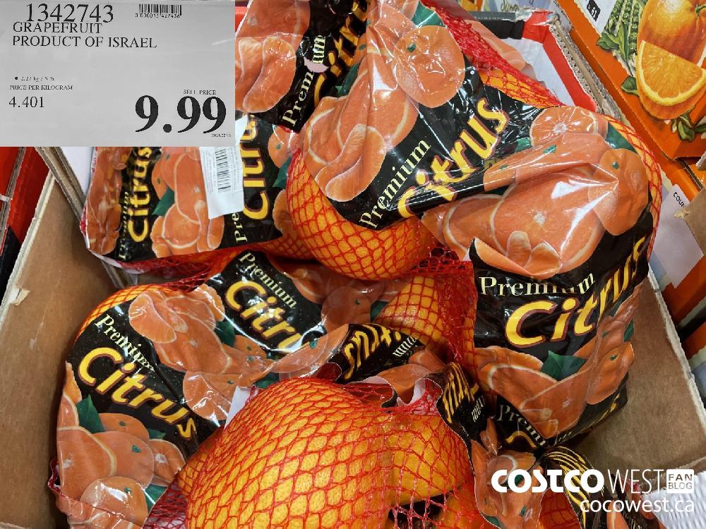 1342743 GRAPEFRUIT PRODUCT OF ISRAEL $9.99