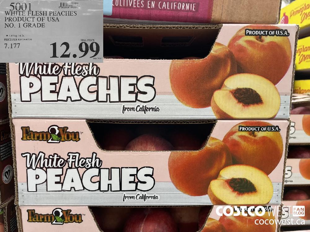 5001 WHITE FLESH PEACHES PRODUCT OF USA NO. 1 GRADE $12.99