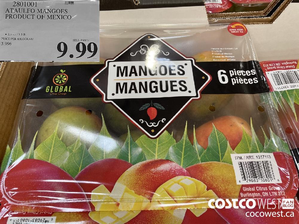 2801001 ATAULFO MANGOES PRODUCT OF MEXICO $9.99