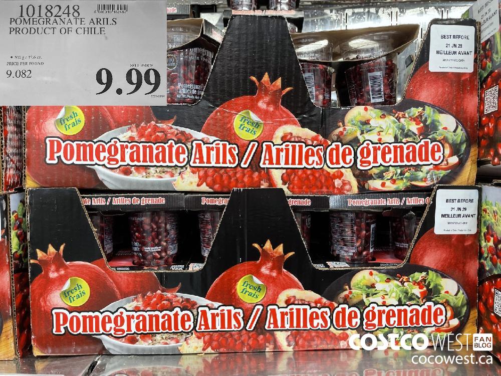 1018248 POMEGRANATE ARILS PRODUCT OF CHILE $9.99
