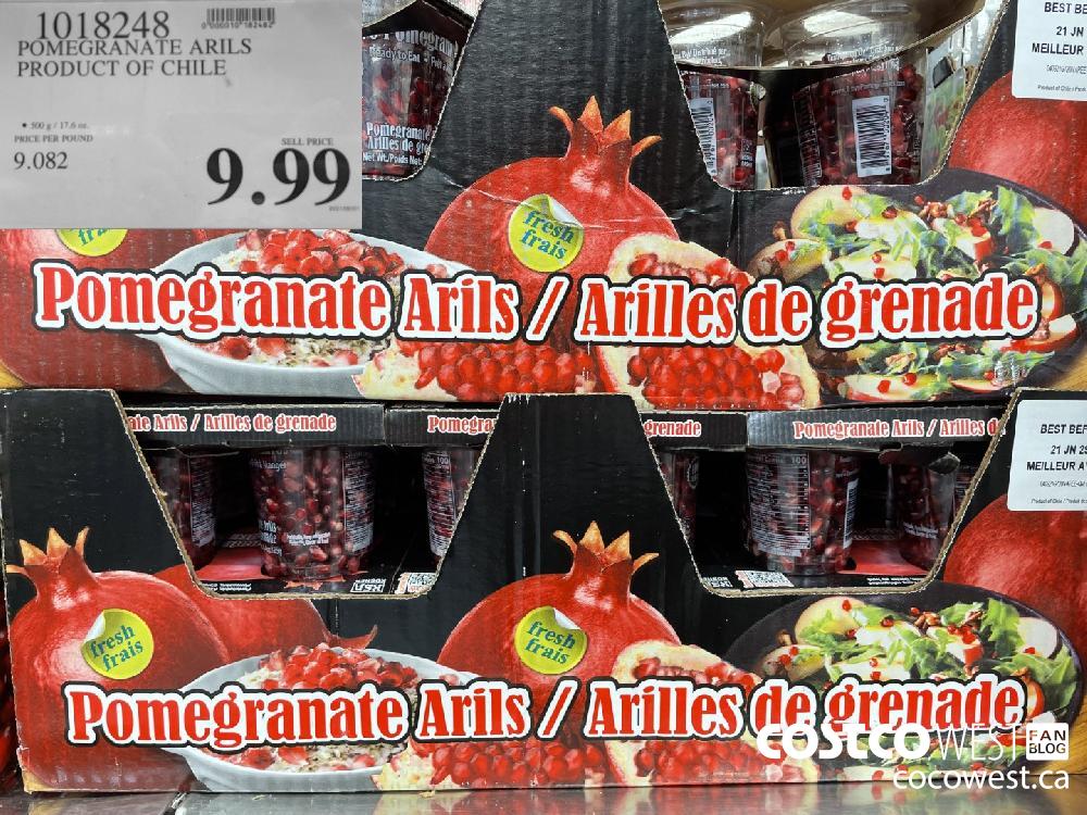 1018248 POMEGRANATE ARILS PRODUCT OF CHILE $9.99