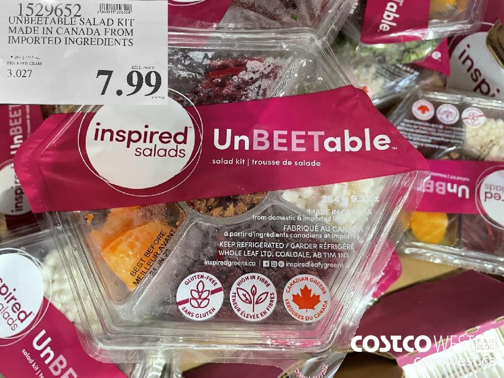 1529652 UNBEETABLE SALAD KIT MADE IN CANADA FROM IMPORTED INGREDIENTS $7.99