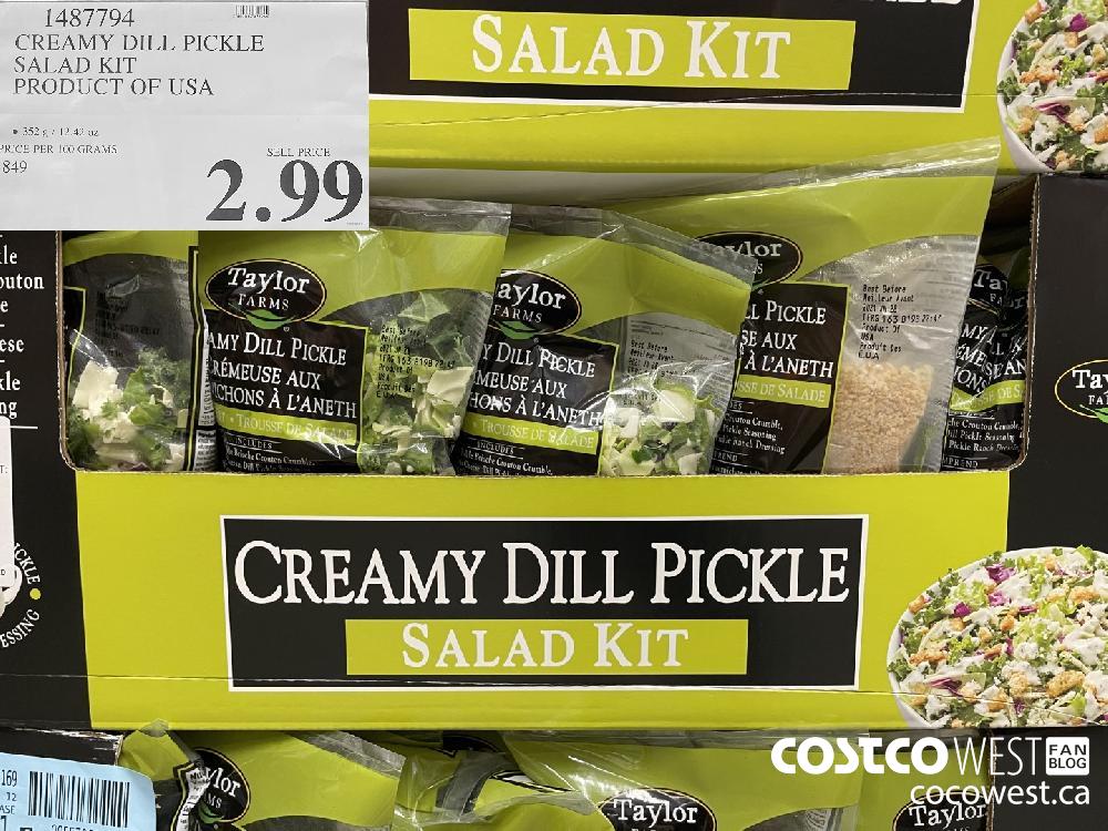 1487794 CREAMY DILL PICKLE SALAD KIT PRODUCT OF USA $2.99