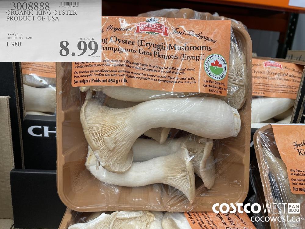 3008888 ORGANIC KING OYSTER PRODUCT OF USA $8.99