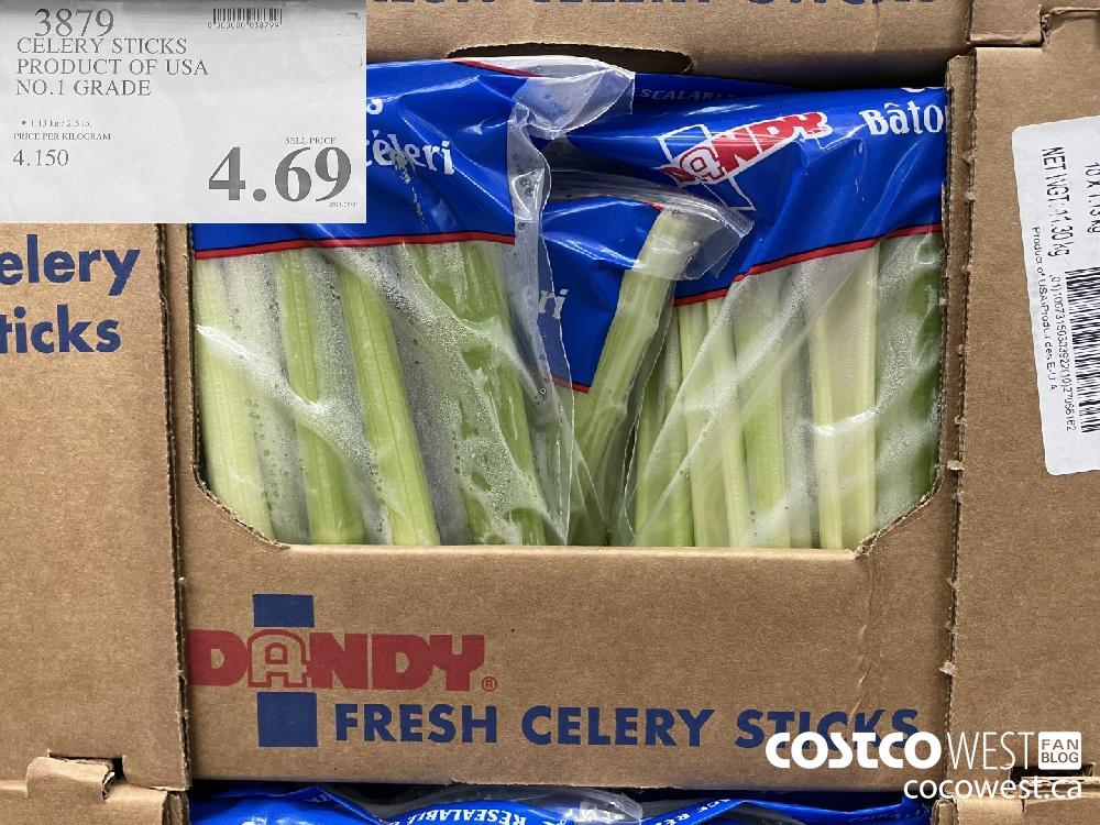 3879 CELERY STICKS PRODUCT OF USA NO.1 GRADE $4.69