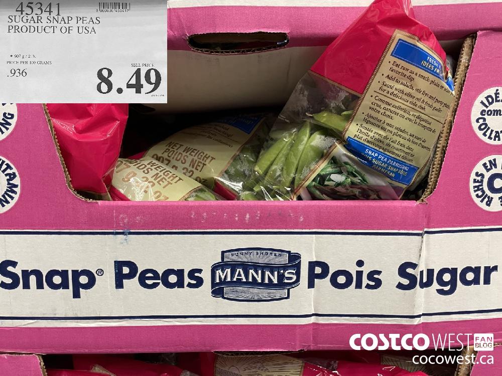 45341 SUGAR SNAP PEAS PRODUCT OF USA $8.49