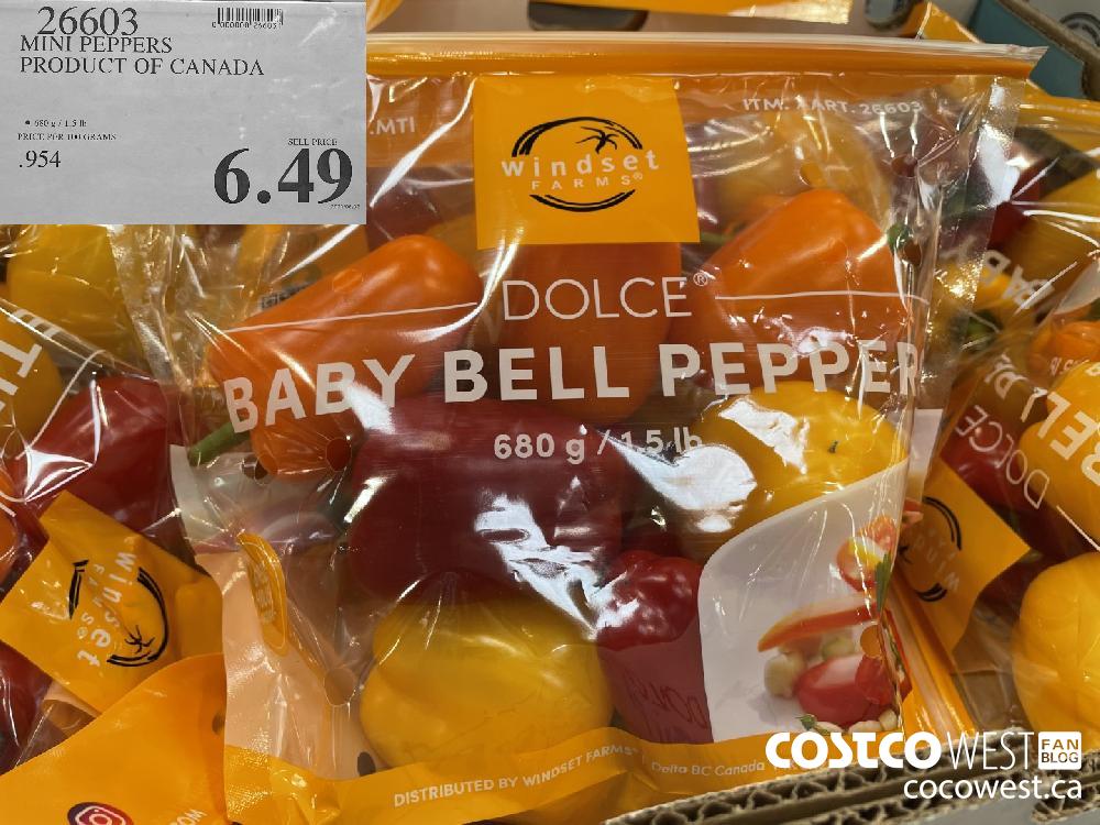 26603 MINI PEPPERS PRODUCT OF CANADA $6.49
