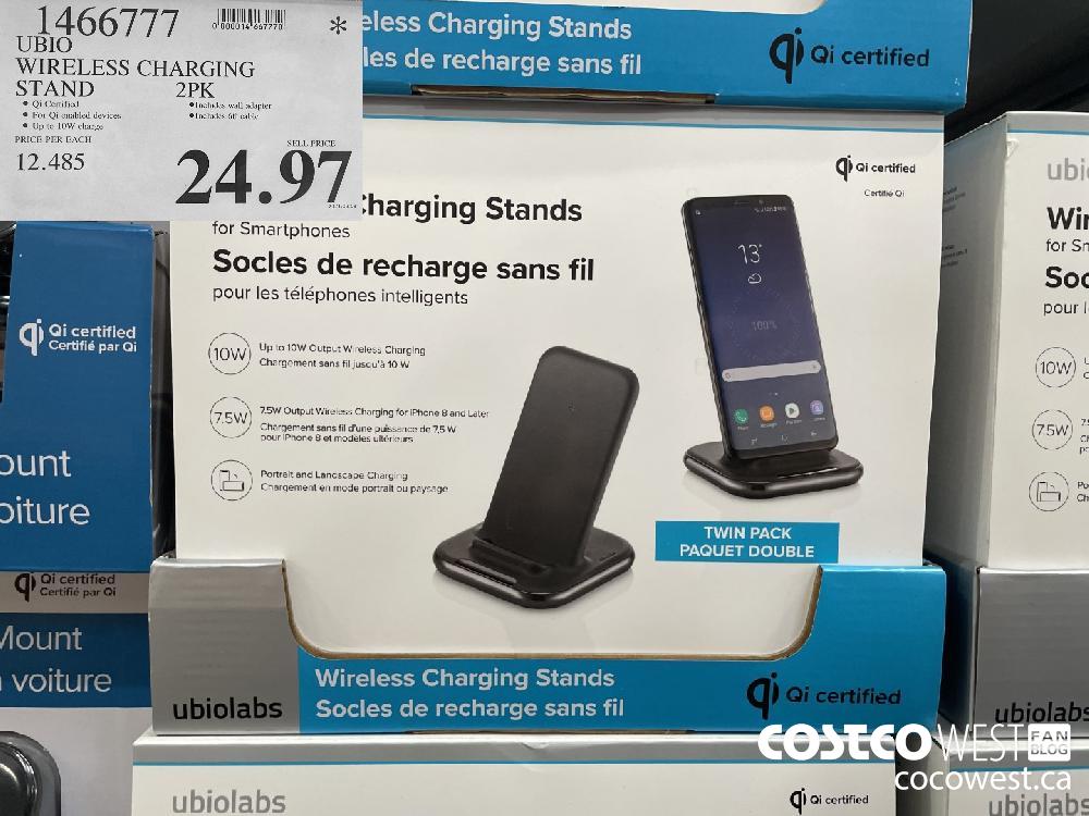 1466777 UBIO WIRELESS CHARGING STAND 2PK $24.97