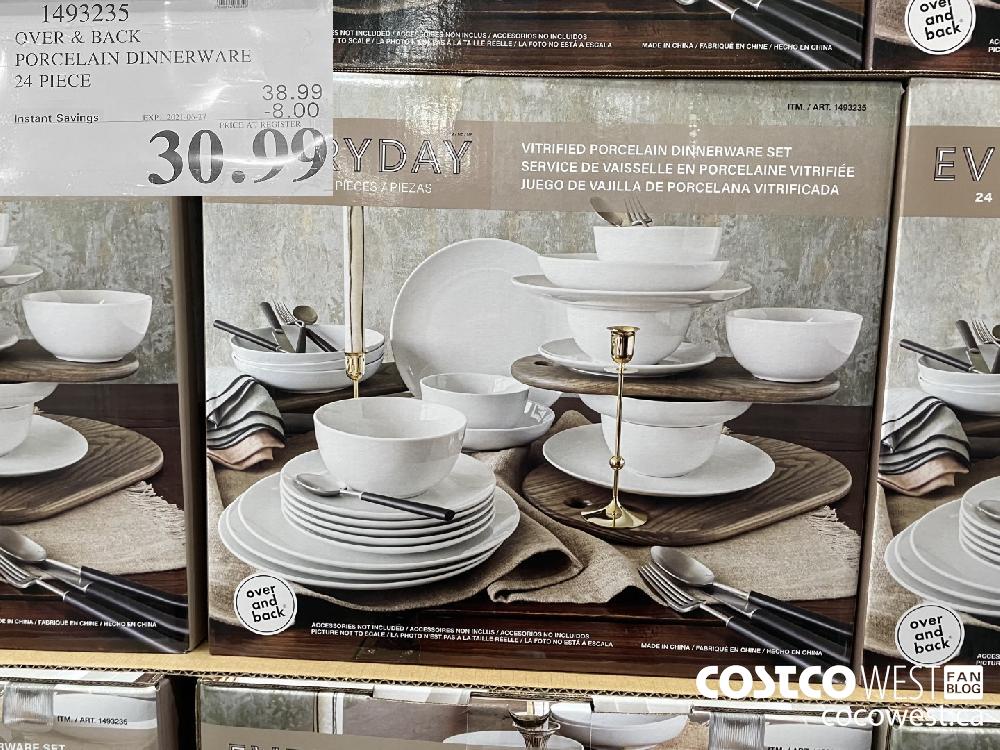 1493235 OVER & BACK PORCELAIN DINNERWARE 24 PIECE ($8.00 INSTANT SAVINGS EXPIRES ON 2021-06-27) $30.99